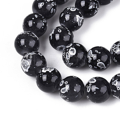 Baking Paint Glass Beads X1-DGLA-N015-10mm-10-1