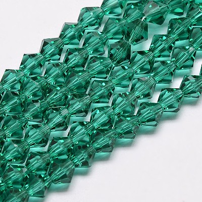 Imitate Austrian Crystal Bicone Glass Beads Strands GLAA-F029-3x3mm-10-1