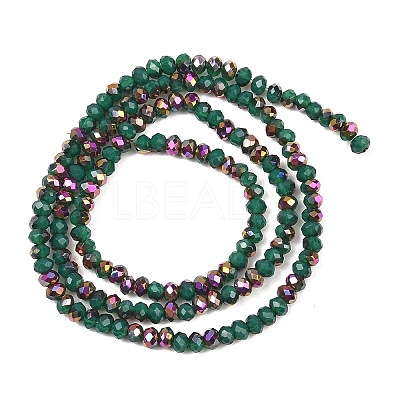 Electroplate Glass Beads Stradns EGLA-H114-02B-M-1