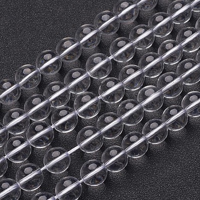 Synthetic Quartz Crystal Beads Strands GSR14mmA039-1-1