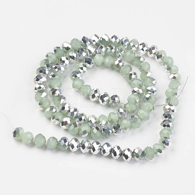 Electroplate Glass Beads Strands EGLA-A034-J4mm-M01-1