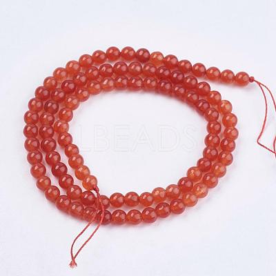 Natural White Jade Bead Strands G-R165-8mm-M2-1