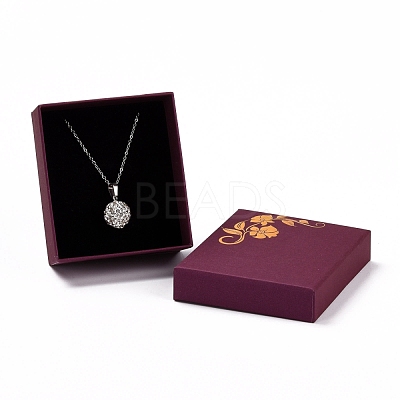 Paper with Sponge Mat Necklace Boxes OBOX-G015-01D-1
