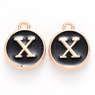 Golden Plated Alloy Charms X-ENAM-S118-02X-1