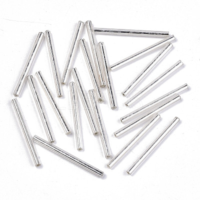 Electroplate Glass Bugle Beads SEED-S043-02A-02-1