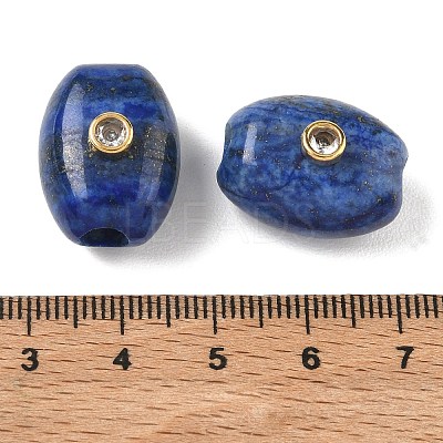 Dyed Natural Lapis Lazuli European Beads GG-CBA105B-02I-G-1