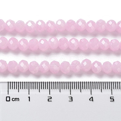 Baking Paint Imitation Jade Glass Bead Strands X-DGLA-A034-J6MM-A26-1