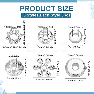 300Pcs 6 Styles DIY Beads Kits DIY-ME0001-12-1