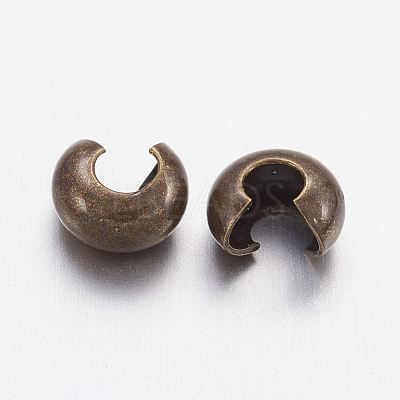 Brass Crimp Beads Covers KK-H291-NFAB-NF-1