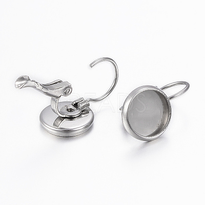 Tarnish Resistant 304 Stainless Steel Leverback Earring Findings X-STAS-H423-04P-1