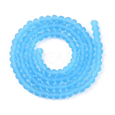 Transparent Glass Beads Strands EGLA-A044-T4mm-MD08-1