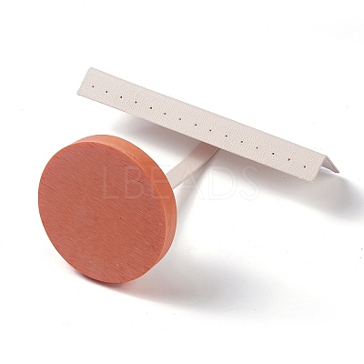 Resin Artificial Marble Jewelry Earrings Displays AJEW-H117-05-1
