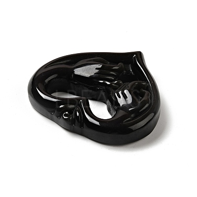 Natural Rainbow Obsidian Pendants G-D471-07-1