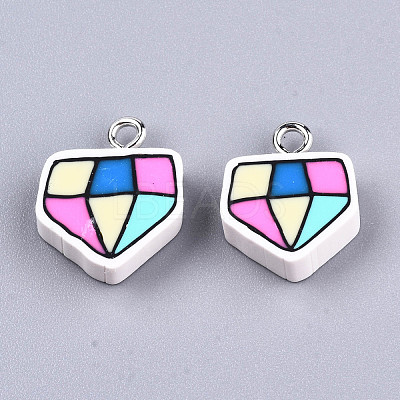 Handmade Polymer Clay Pendants CLAY-T016-77-1