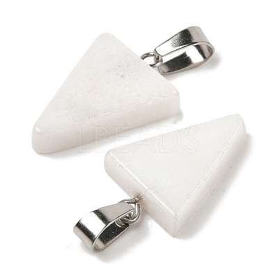 Natural White Jade Pendants G-B127-04P-05-1