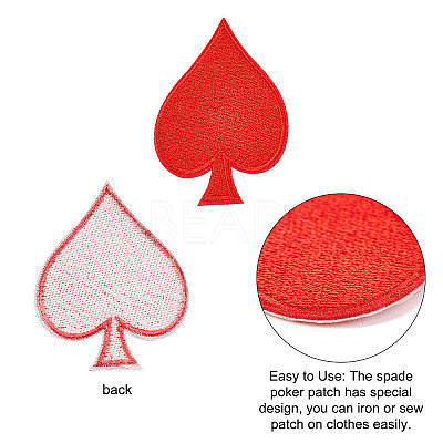 Hot Melt Adhesive Embroidery Cloth Iron on/Sew on Patches DIY-GF0003-96-1