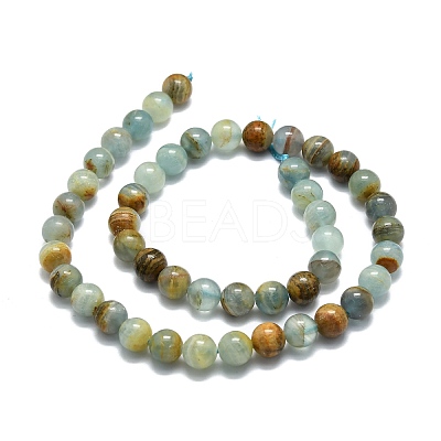 Natural Blue Calcite Beads Strands G-E576-09B-1