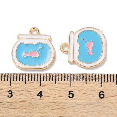 Alloy Enamel Pendants X-ENAM-O001-11C-G-1
