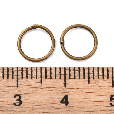 Brass Saw Cut Open Jump Rings KK-G514-01L-AB-1