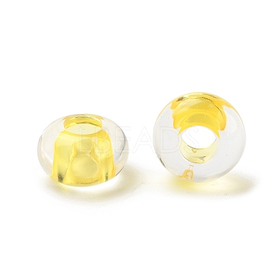 Transparent Acrylic European Beads TACR-P009-C01-02-1