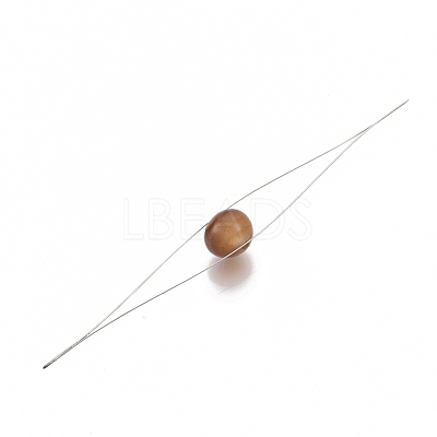 Iron Big Eye Beading Needles TOOL-N006-02-1