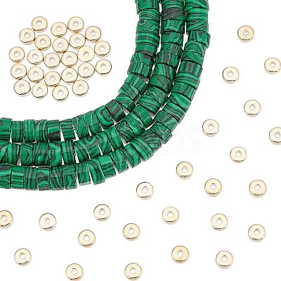 1Strand Synthetic Malachite Beads Strands G-NB0003-30-1