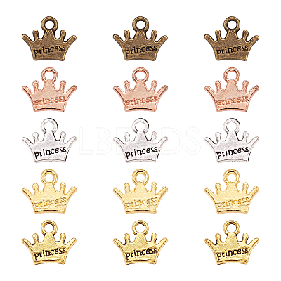 20Pcs 5 Colors Zinc Alloy Charms FIND-CW0001-16-1