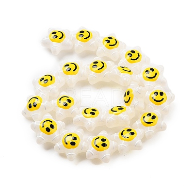 Glass Enamel Beads GLAA-G107-03-04-1