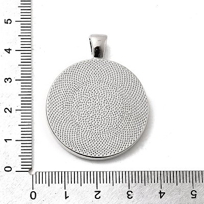 Alloy Pendant Cabochon Settings PALLOY-A13349-P-NR-1