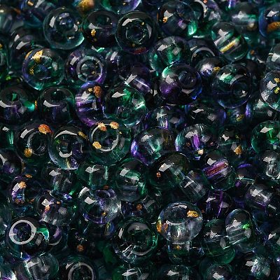 3/0 Baking Paint Transparent Colours Glass Round Beads SEED-L011-13A-07-1