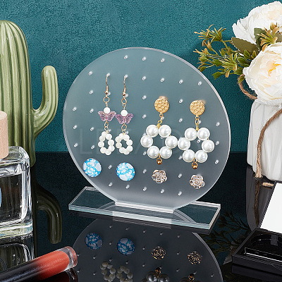 Acrylic Earring Display Stand EDIS-WH0023-01A-1