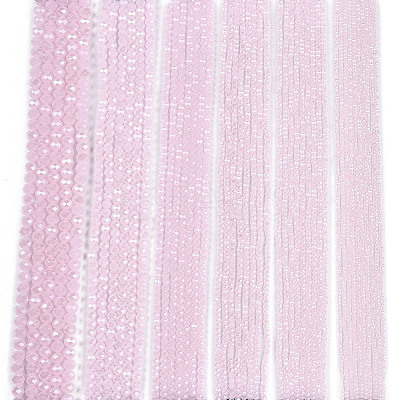 Electroplate Glass Beads Strands EGLA-A044-J4mm-A02-1