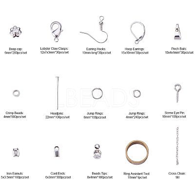 Metal Jewelry Findings Sets DIY-PH0018-07P-1