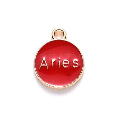 Alloy Enamel Pendants X-ENAM-S124-01A-07A-1
