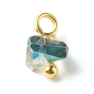 Electroplate Glass Charms PALLOY-JF00821-06-1
