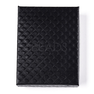 Rhombus Textured Cardboard Jewelry Boxes CBOX-T006-01G-1