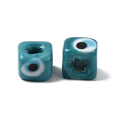 Handmade Evil Eye Lampwork European Beads LAMP-G143-06J-1