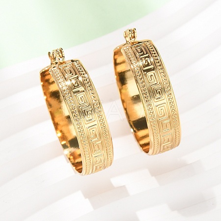 304 Stainless Steel Hoop Earrings for Women SA-CBA4160-24G-1