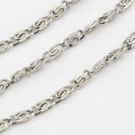 304 Stainless Steel Lumachina Chains X-CHS-K002-22-2.5mm-1
