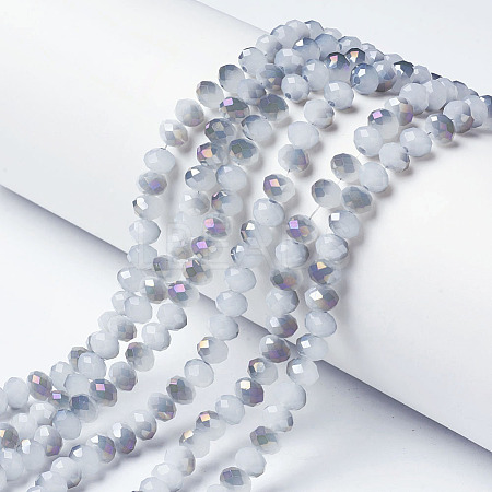 Electroplate Glass Beads Strands EGLA-A034-J3mm-F05-1