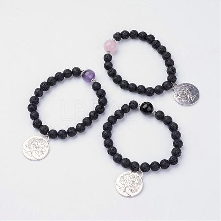 Alloy Charm Bracelets BJEW-JB02674-1