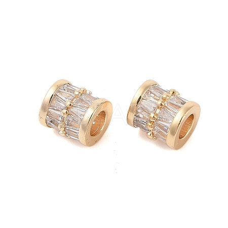 Brass European Beads KK-B100-028G-1