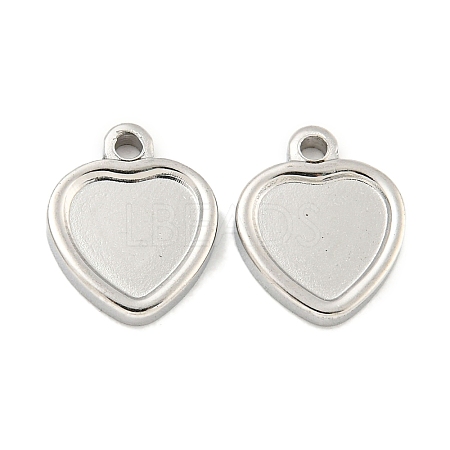 Non-Tarnish 304 Stainless Steel Pendant Cabochon Settings STAS-P365-11P-1