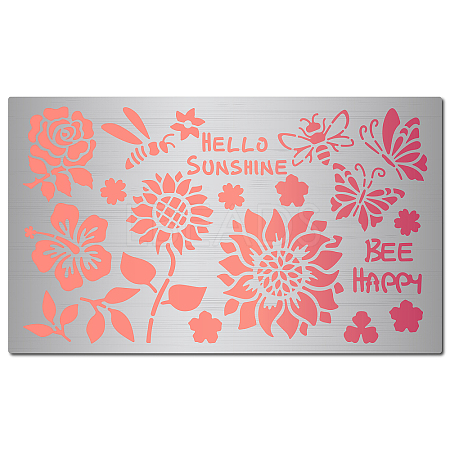 Stainless Steel Cutting Dies Stencils DIY-WH0378-011-1
