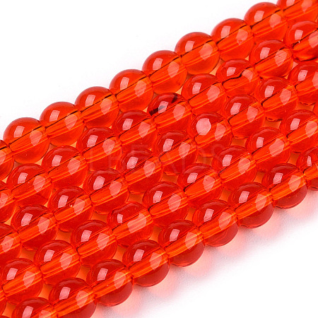 Transparent Glass Beads Strands GLAA-T032-T4mm-09-1