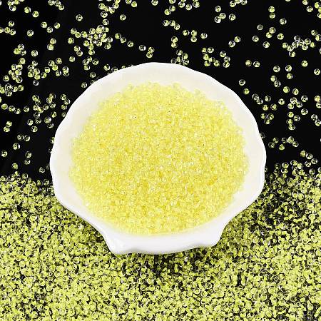 8/0 Inside Colours Transparent Glass Seed Beads SEED-T007-06C-1