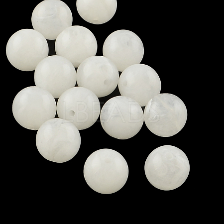 Round Imitation Gemstone Acrylic Beads OACR-R029-12mm-30-1