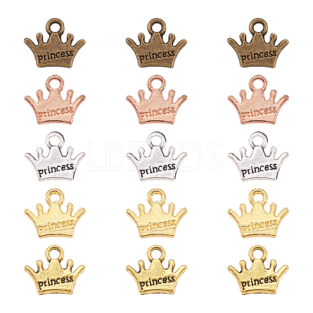 20Pcs 5 Colors Zinc Alloy Charms FIND-CW0001-16-1