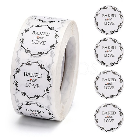 Baked with Love Stickers X-DIY-E023-07G-1