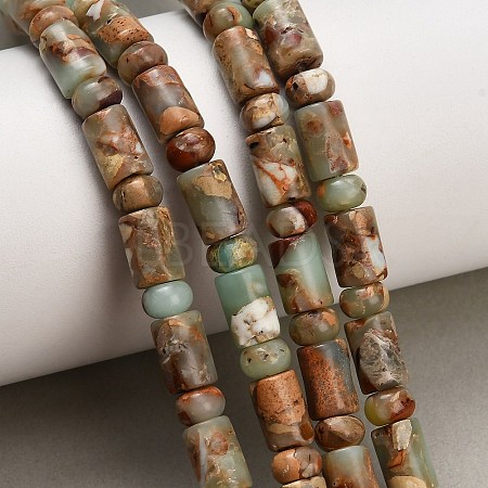 Dyed Synthetic Imperial Jasper Beads Strands GG-CBAA20A-02F-1